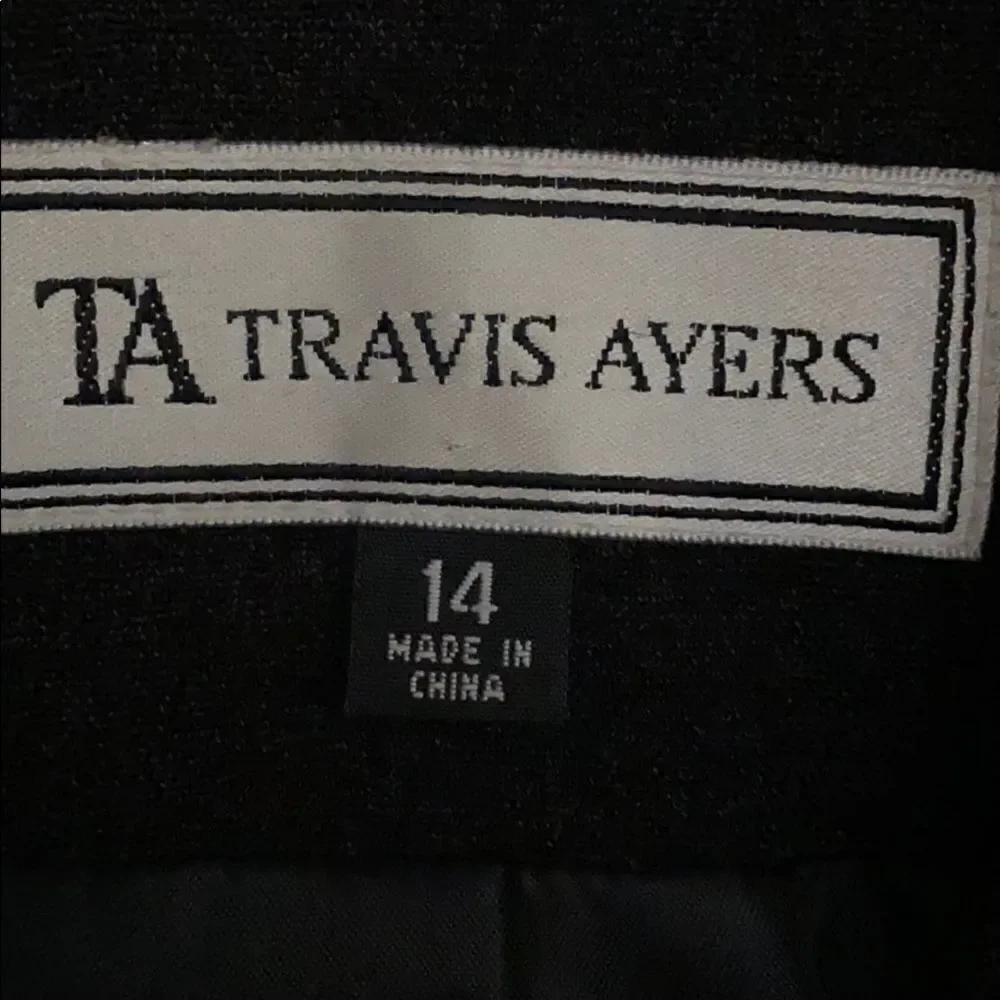 Travis Ayers black blazer jacket size 14